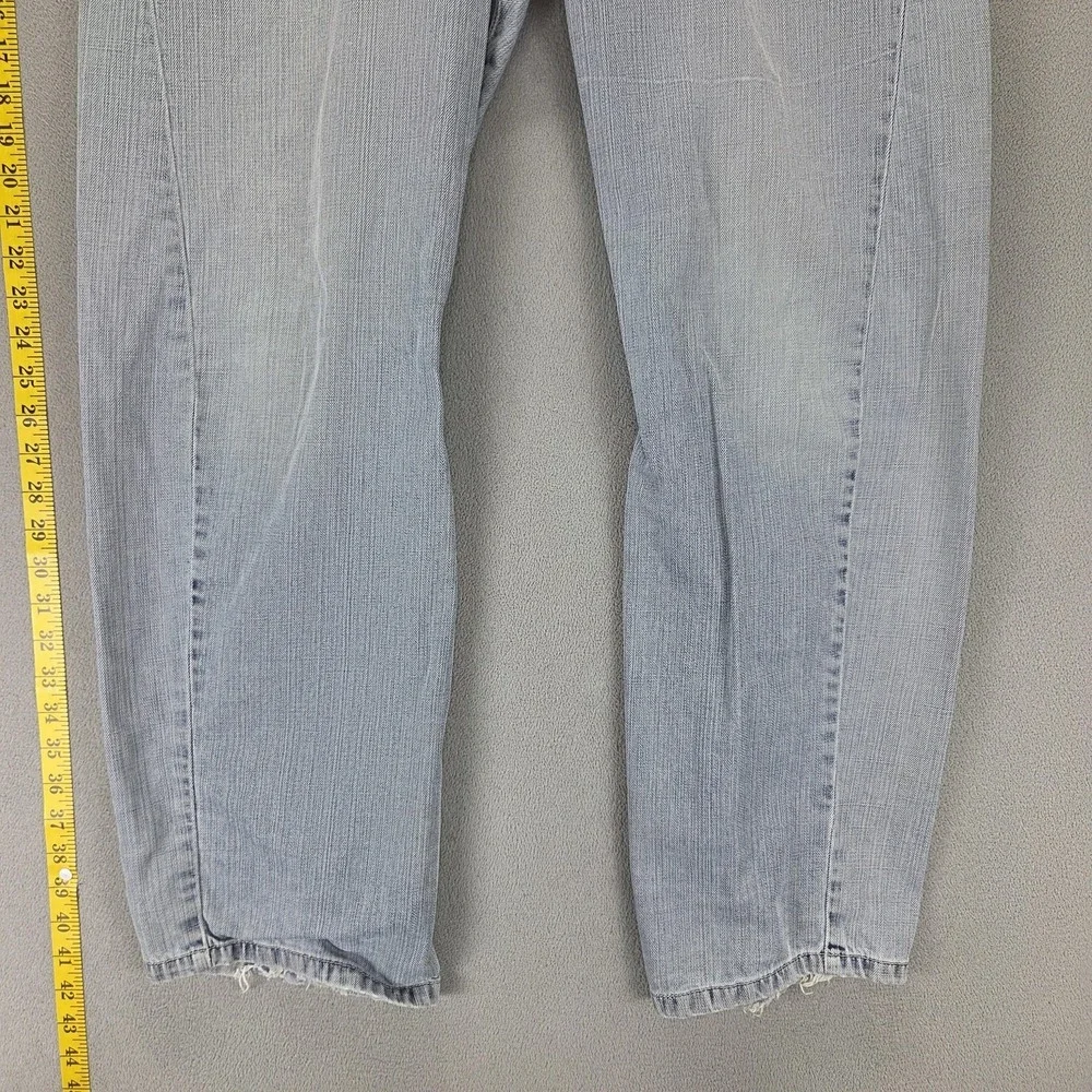 Vintage Levis Engineered Jeans Mens 33x32 Blue Twisted Button Fly Light Wash